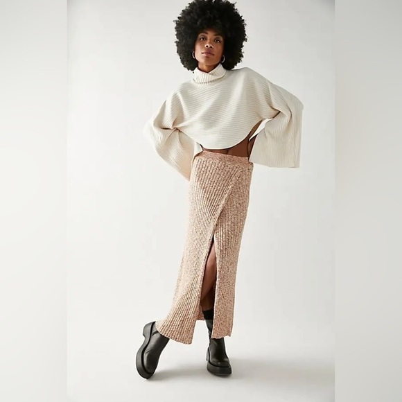 Free People Dresses & Skirts - Free People Better Days Knit Wrap Syle Skirt